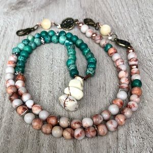 Boho Beaded Necklace/Mask Lanyard
